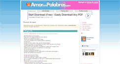 Desktop Screenshot of amorenpalabras.com